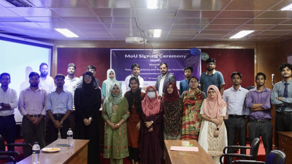 SheSTEM forms partnership with Patuakhali Science and Technology University to strengthen employability opportunities for female STEM graduates