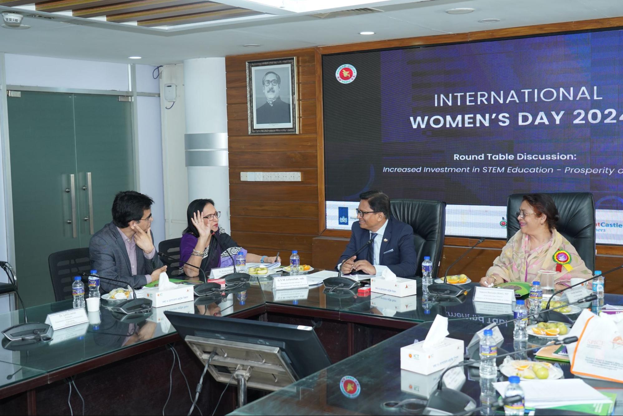 Promoting Gender Equality in STEM: Leaders Gather for Roundtable Discussion in Bangladesh