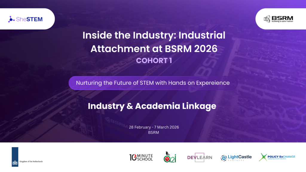 SheSTEM Launches Industry Attachment Program with BSRM to Strengthen Female Participation in STEM 